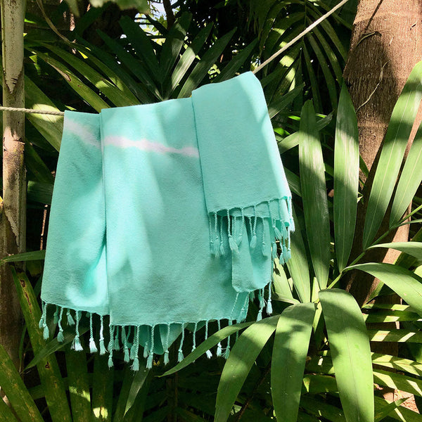 Mint Tie Dye Turkish Beach Towel by SLATE + SALT – ellenshop