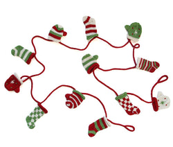 Stocking and Mitten Garland by Melange Collection