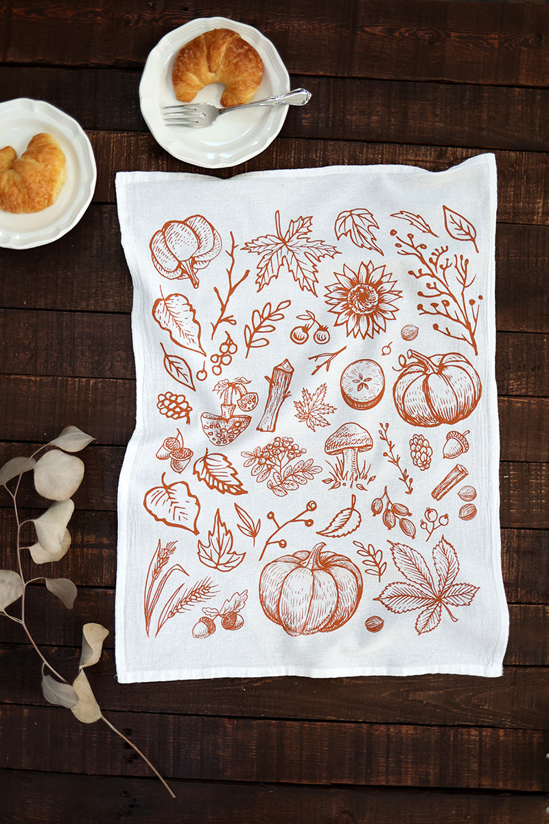 Autumn Woods Tea Towel by Jubilee Trading Company