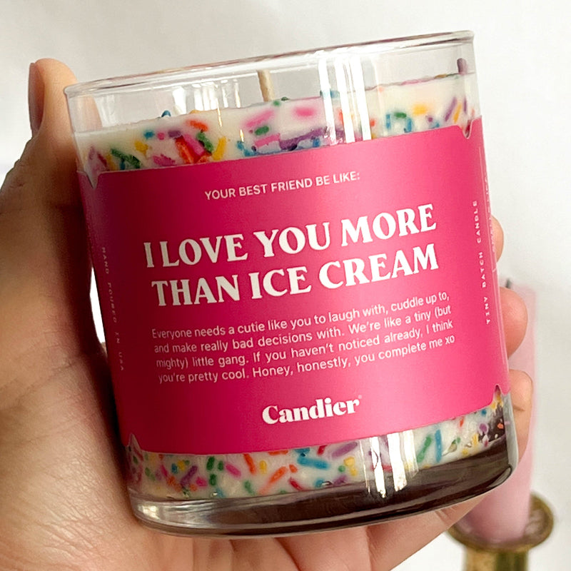 I LOVE YOU MORE THAN ICE CREAM CANDLE by Shop Ryan Porter