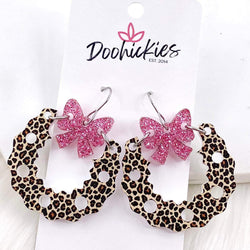 Christmas Leopard Collection -Christmas Earrings by Doohickies Wholesale