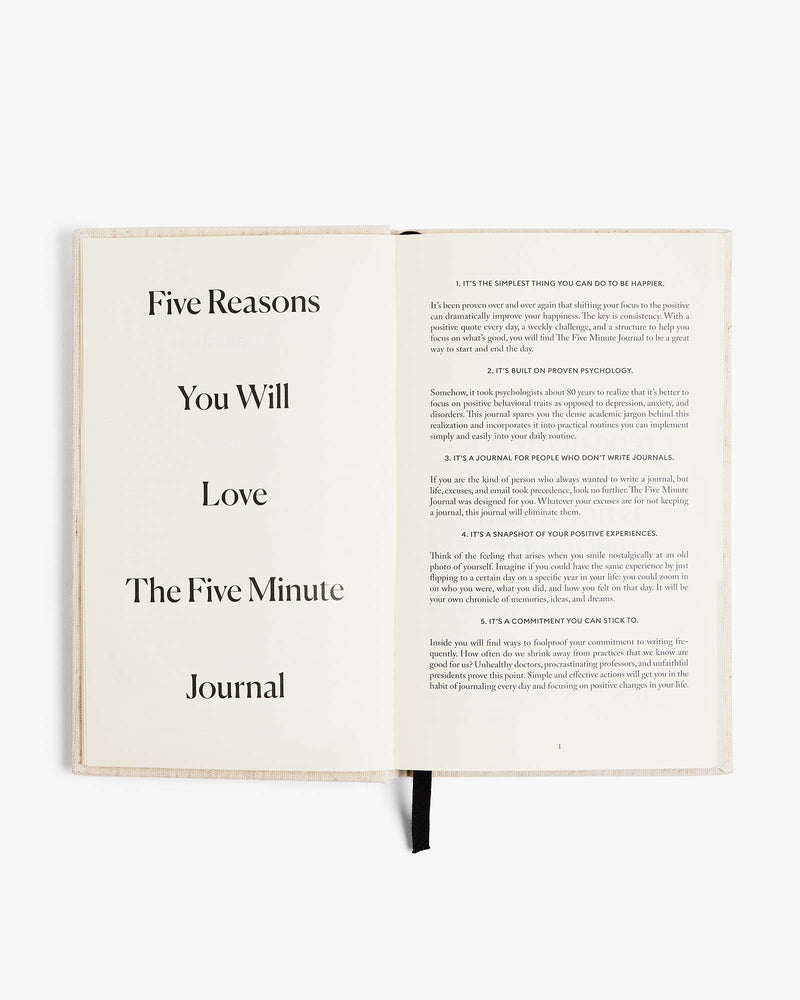 The Five Minute Journal - Original Linen by Intelligent Change