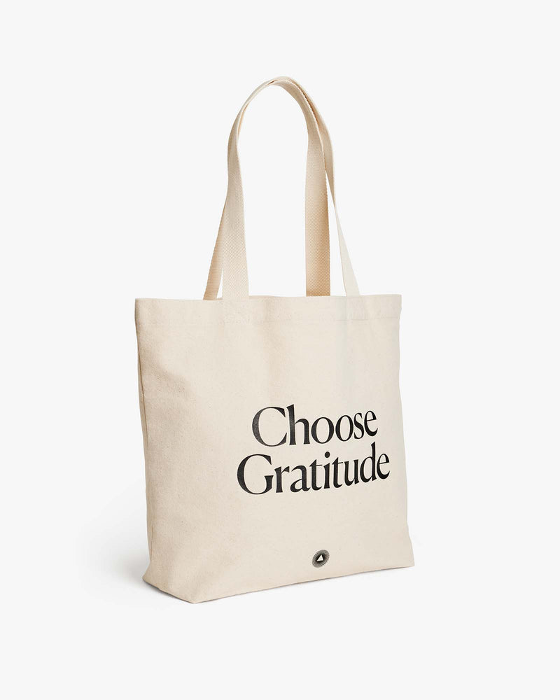 Organic Cotton Tote Bag – Choose Gratitude by Intelligent Change