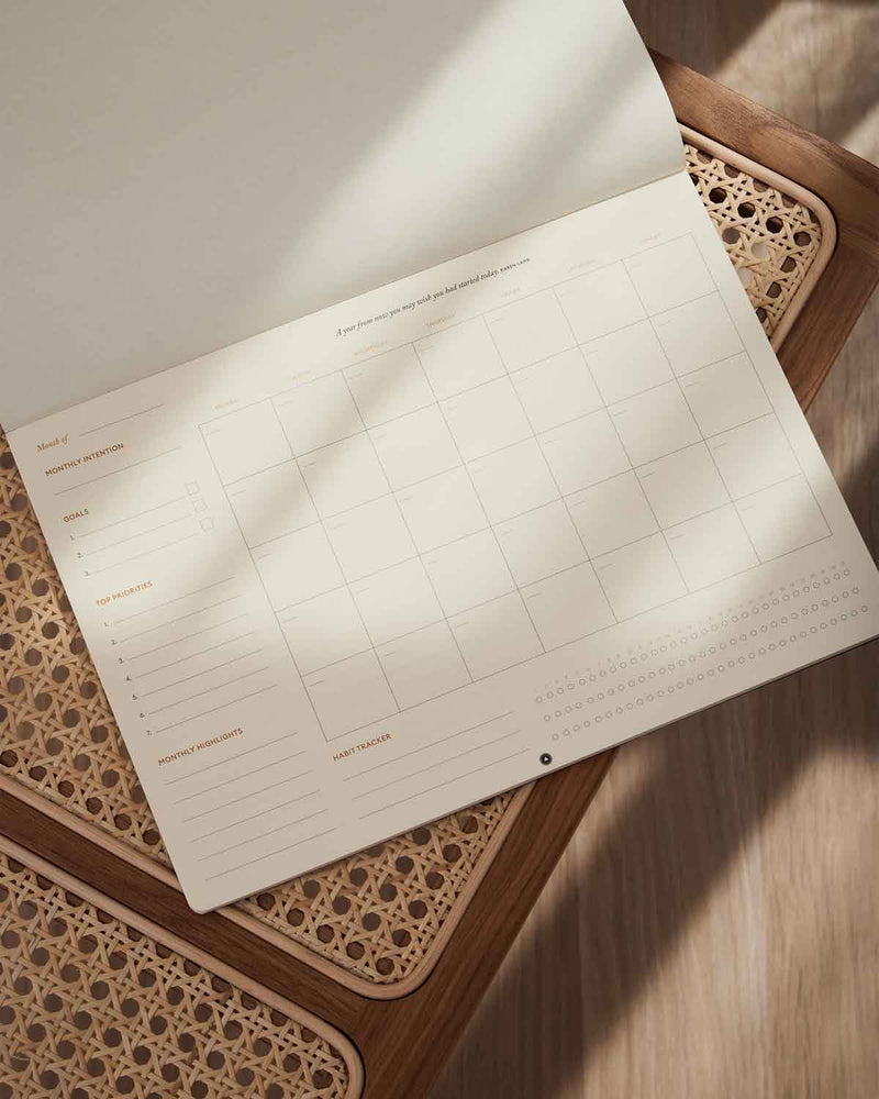 Productivity Monthly Desk Pad by Intelligent Change