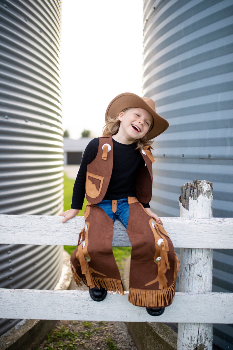 Cowboy Vest and Chaps by Great Pretenders