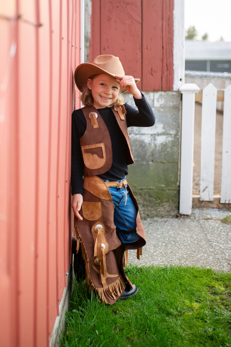 Cowboy Vest and Chaps by Great Pretenders