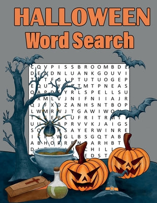 Halloween Word Search: Large Print Halloween Word Search Puzzle Book for Adults and Kids 9+ - Paperback by Books by splitShops