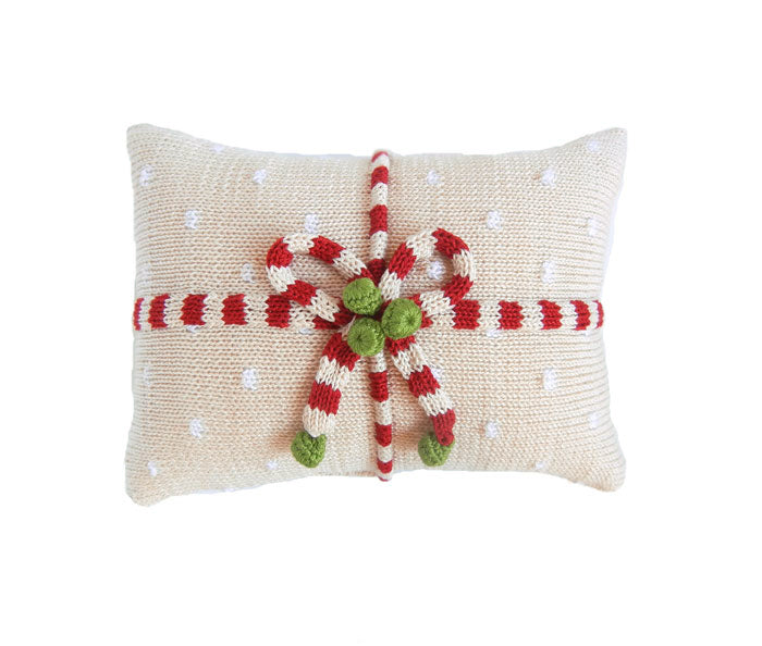 Gift Mini Pillow, Ecru by Melange Collection