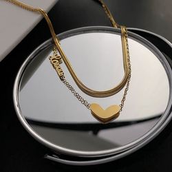 Womens Love Theme Layered look Necklace by Onetify