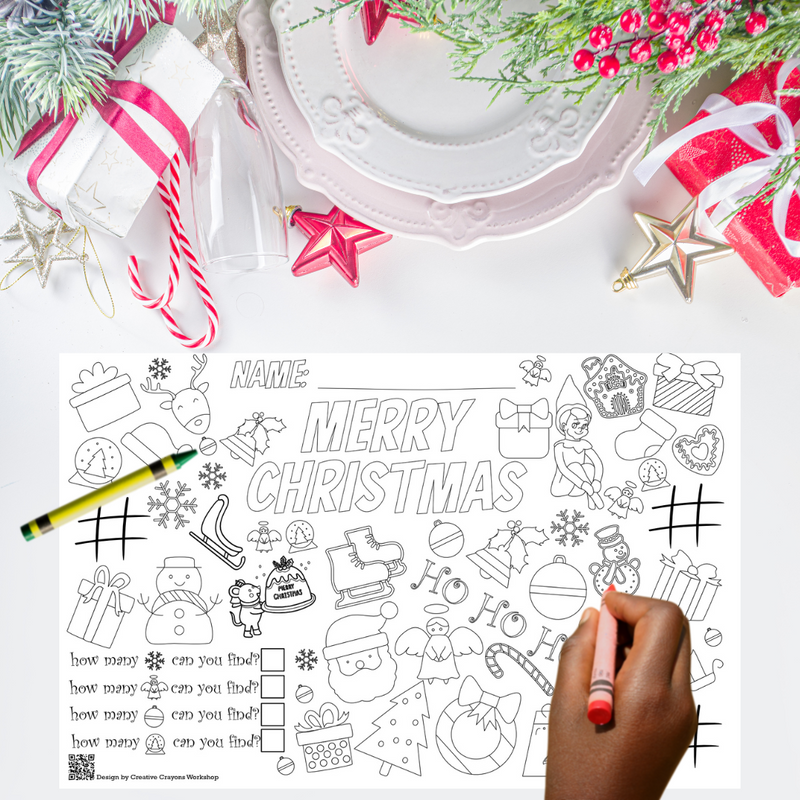 Christmas Activity Placemats by Creative Crayons Workshop