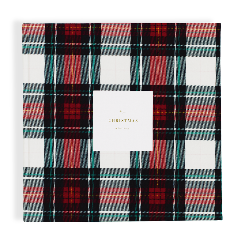 Our Christmas Memories: A Family Traditions Keepsake (Tartan, Fabric) by Promptly Journals