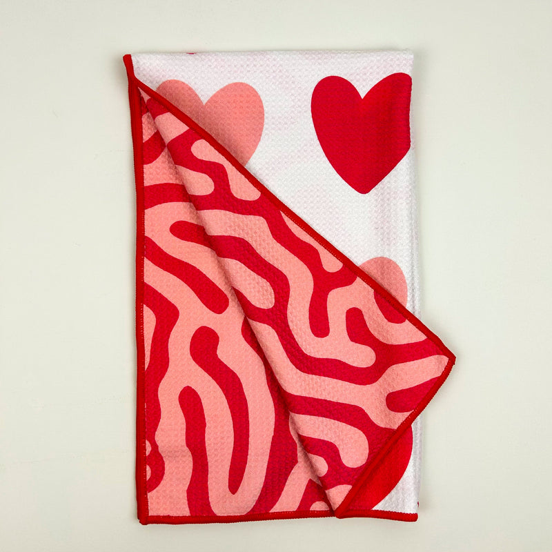 Heart Imprints - Kitchen Dish Towel & Hand towel by Buzzee