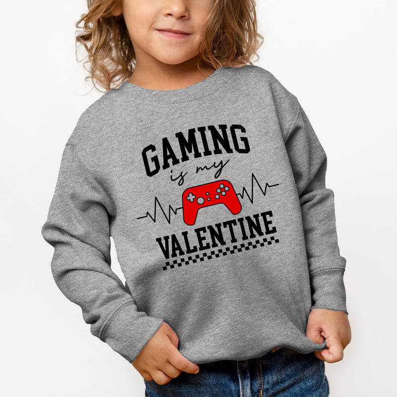 Gaming Is My Valentine | Youth Graphic Sweatshirt by The Juniper Shop