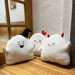 Devilish Ghostly Cushion for Spooky Nights by Plushy Planet