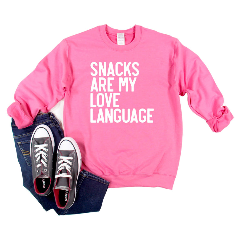 Snacks Are My Love Language | Youth Graphic Sweatshirt by The Juniper Shop