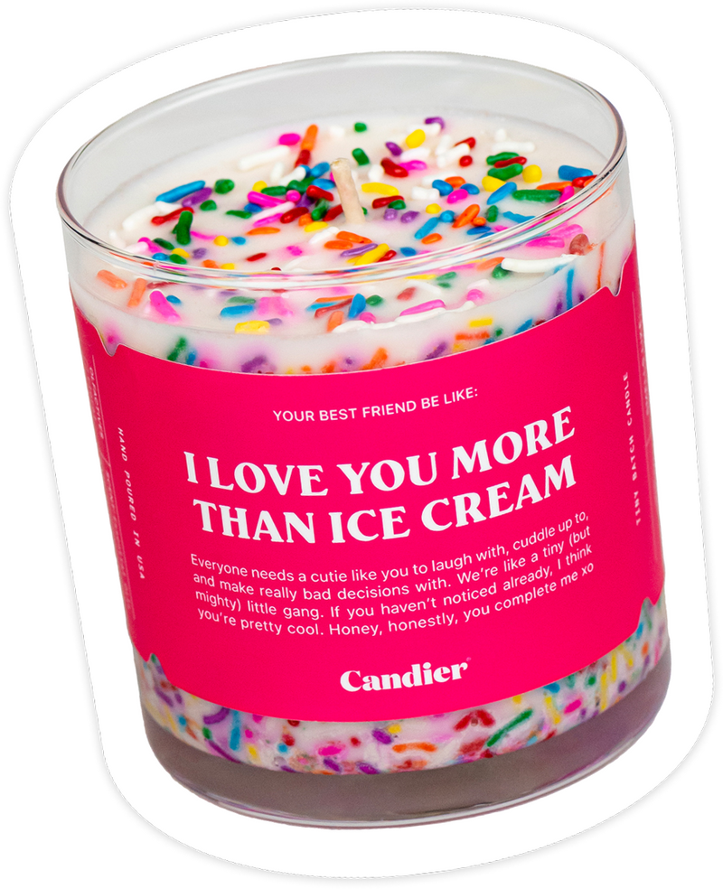 I LOVE YOU MORE THAN ICE CREAM CANDLE by Shop Ryan Porter