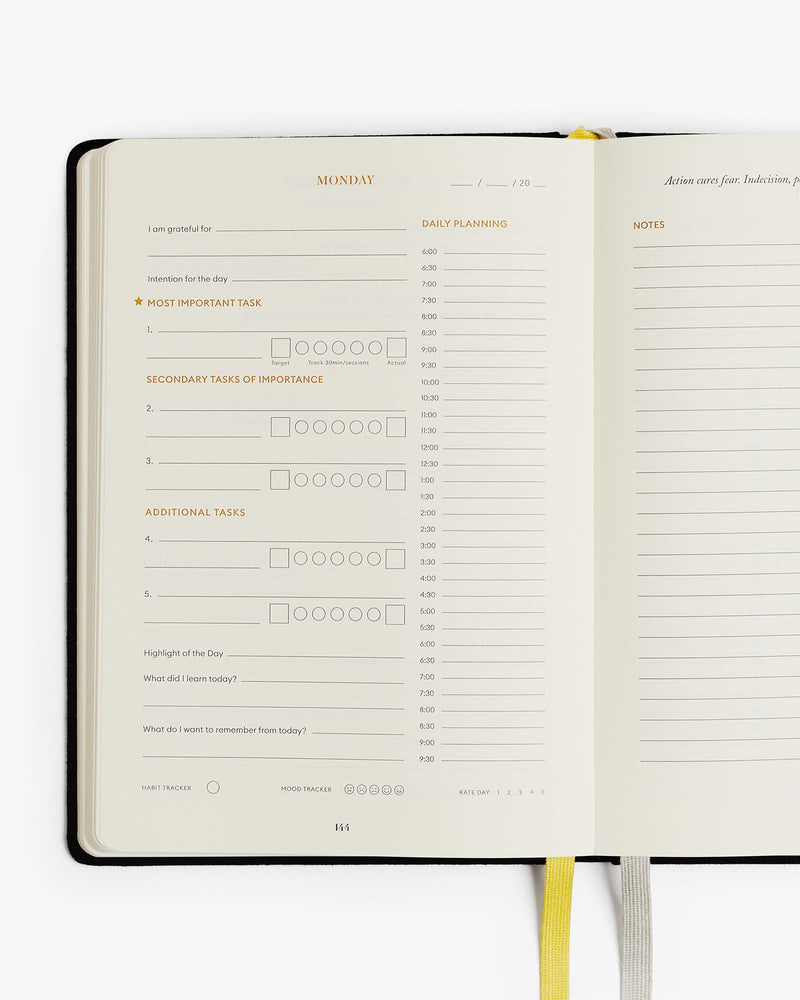 Productivity Planner One Year Bundle - Black by Intelligent Change