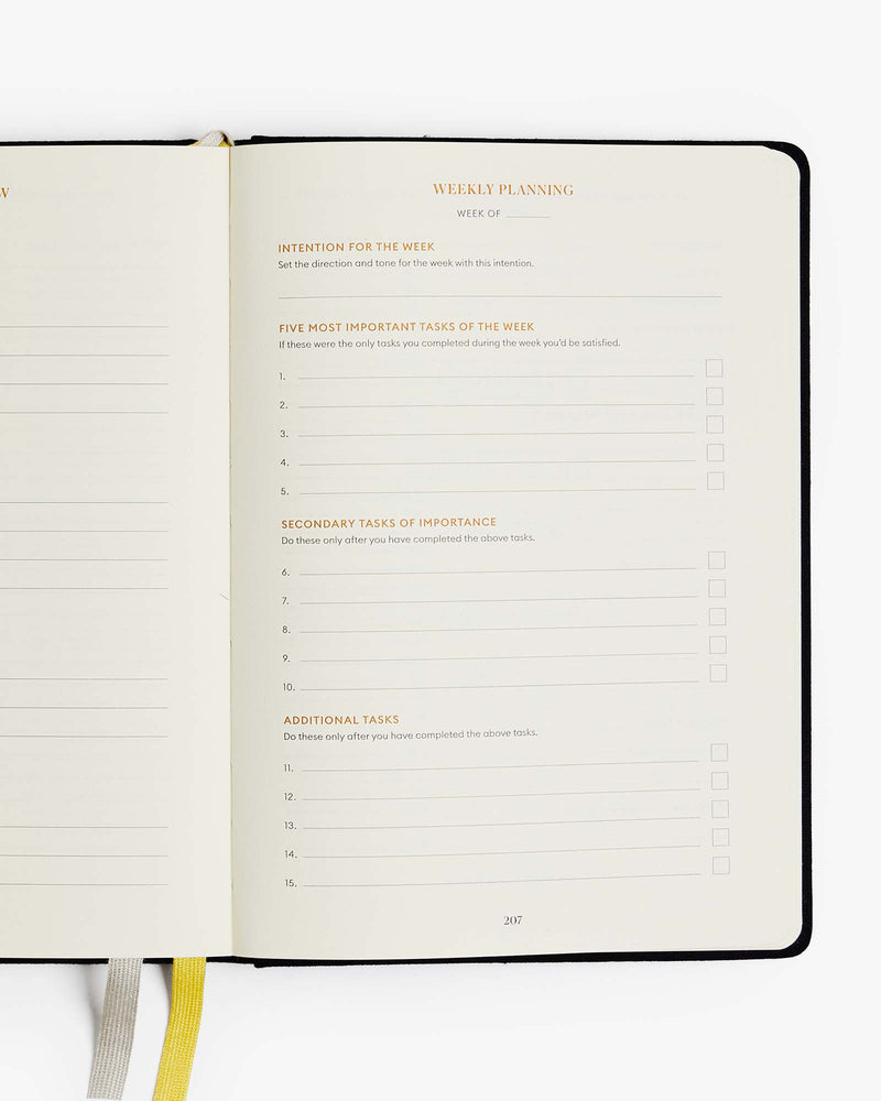 Productivity Planner One Year Bundle - Black by Intelligent Change