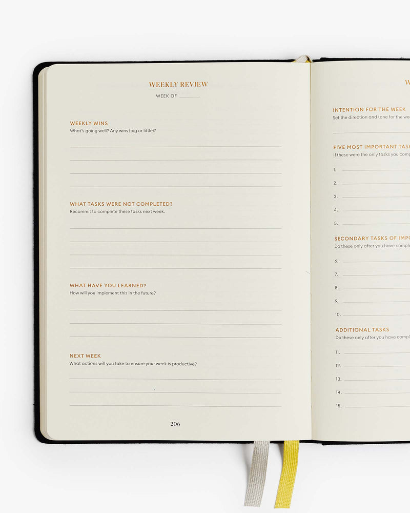 Productivity Planner One Year Bundle - Black by Intelligent Change