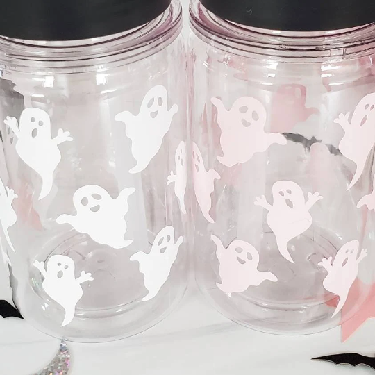 Mommy and Me Matching Halloween Ghost Cups by Salt and Sparkle