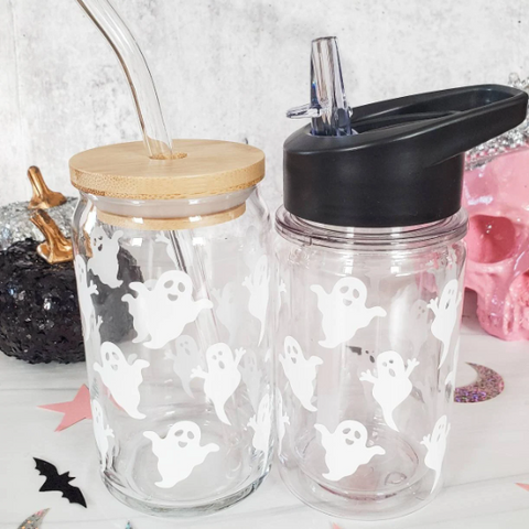 Mommy and Me Matching Halloween Ghost Cups by Salt and Sparkle