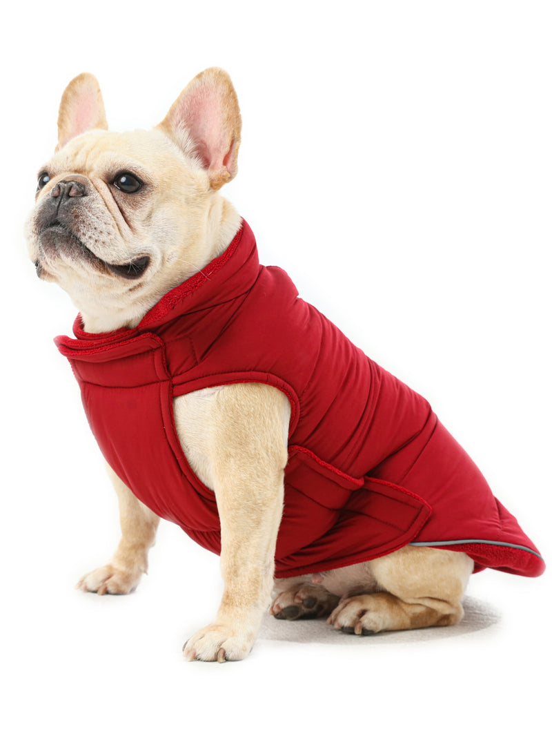 Reversible Dog Vest Jacket - Red by PEHOM