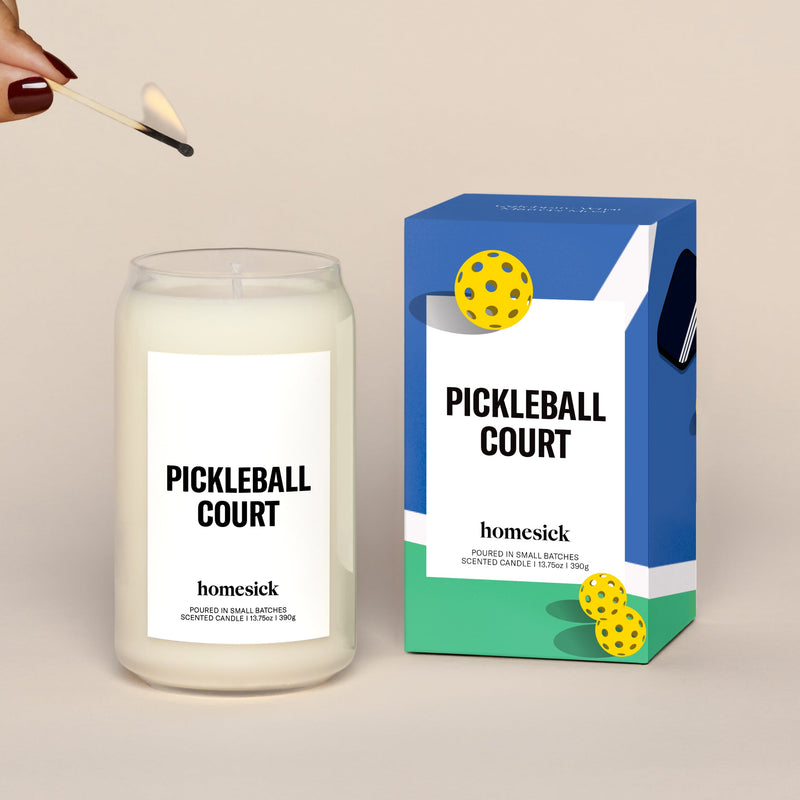 Pickleball Court Candle