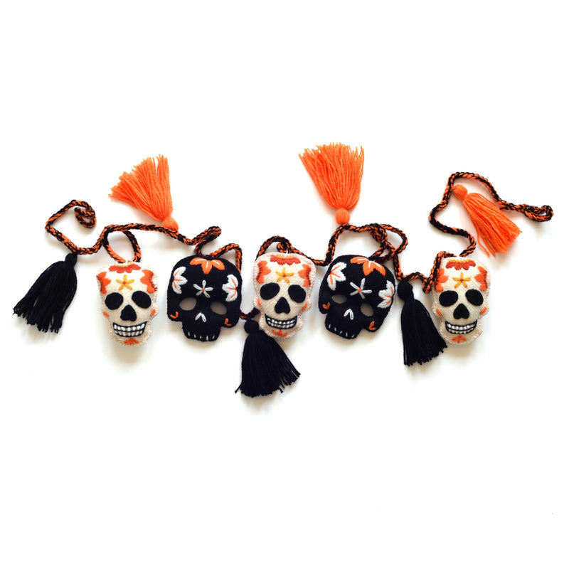 Skull Halloween Garland by Melange Collection