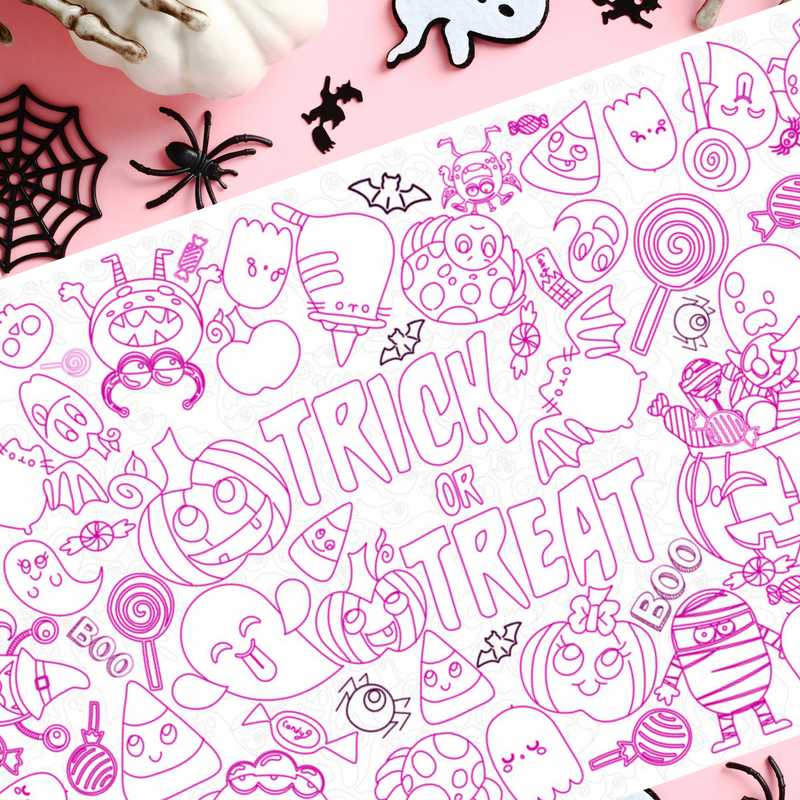 Halloween Coloring Tablecloth by Creative Crayons Workshop