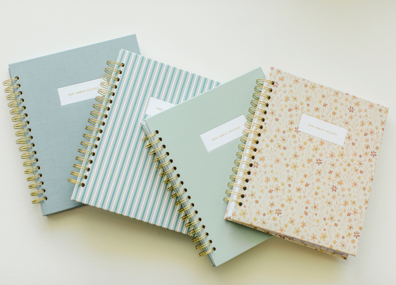 Our Family Recipes: A Meals and Memories Keepsake (Aloe) by Promptly Journals