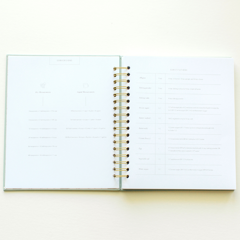 Our Family Recipes: A Meals and Memories Keepsake (Aloe) by Promptly Journals