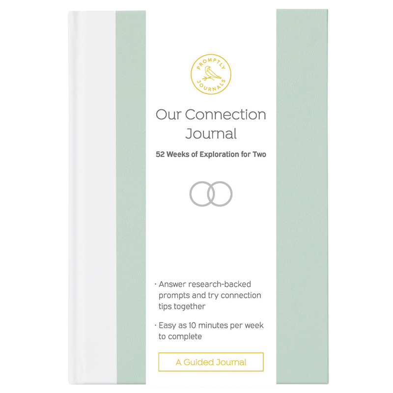 Our Connection Journal: 52 Weeks of Exploration for Two (Aloe Green) by Promptly Journals