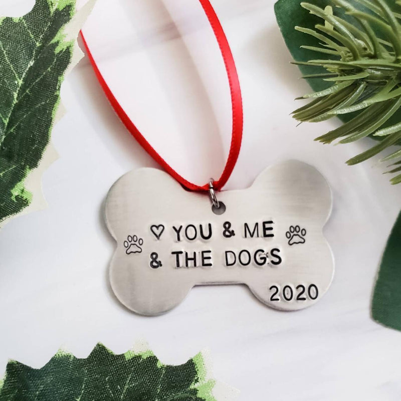 You & Me & The Dog Christmas Ornament by Salt and Sparkle