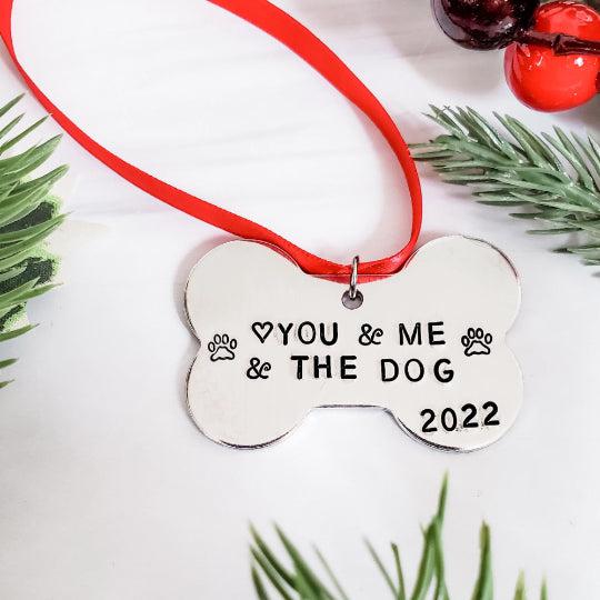 You & Me & The Dog Christmas Ornament by Salt and Sparkle