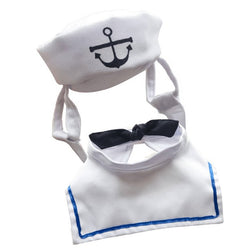 Adorable Nautical Pet Costume Set - Perfect For Halloween Cosplay! by Dog Hugs Cat