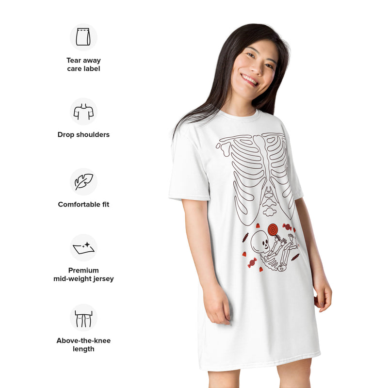 Maternity Skeleton – T-shirt dress