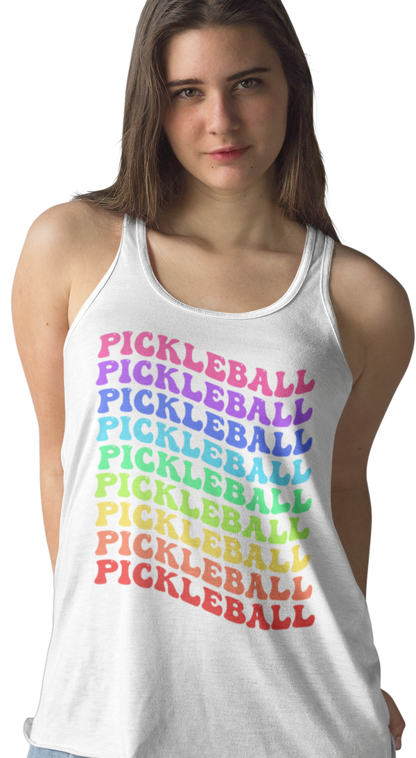 Pickleball Rainbow by  Pink Pickle