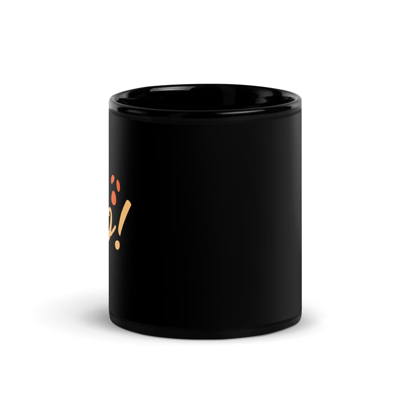 Hey Boo - Black Glossy Mug