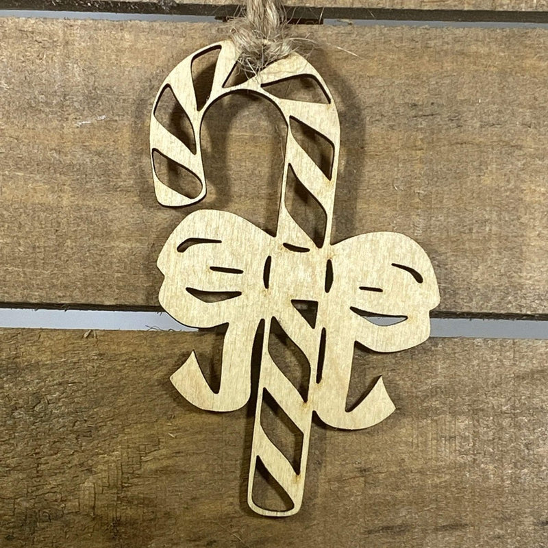 Candy Cane Wooden Ornaments by Cate's Concepts, LLC