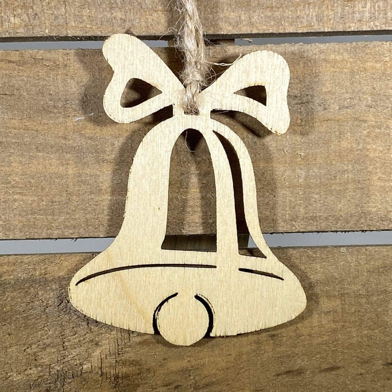 Christmas Bell Wooden Christmas Ornaments by Cate's Concepts, LLC