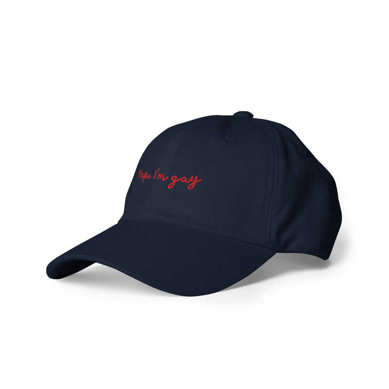 Yep, I'm Gay Embroidered Hat