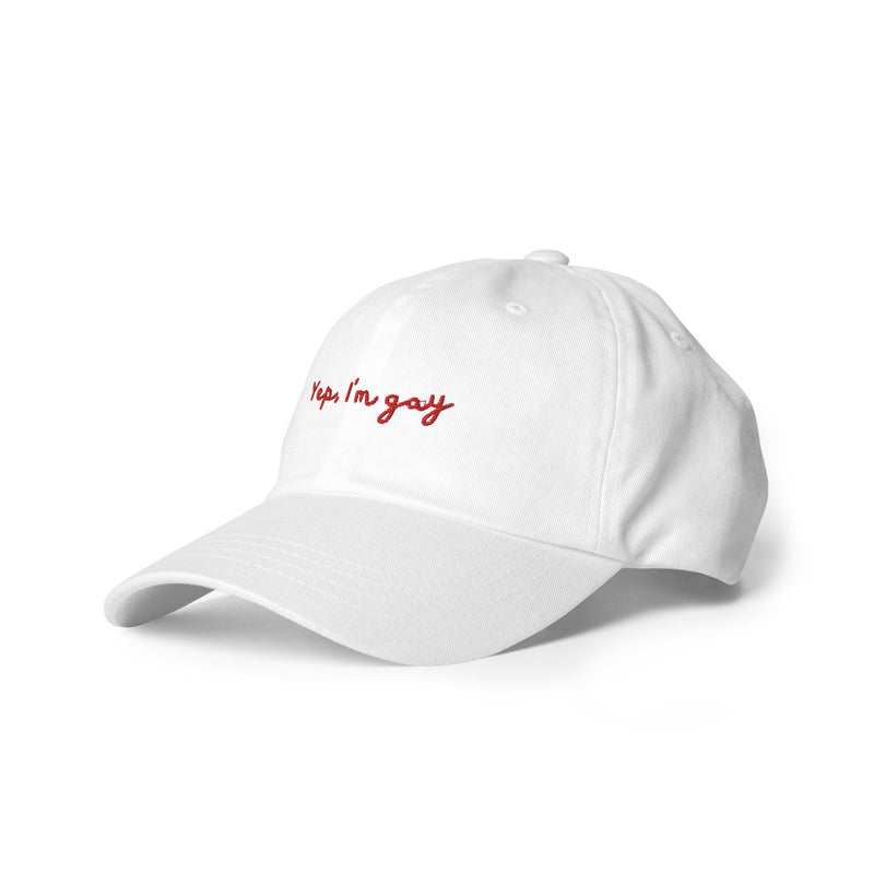 Yep, I'm Gay Embroidered Hat