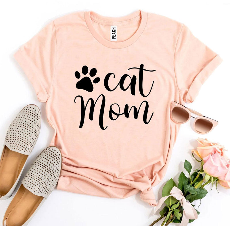 Cat Mom T-Shirt by Furr Baby Gifts