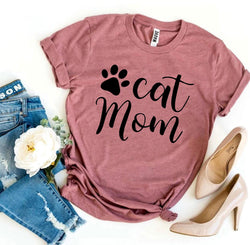 Cat Mom T-Shirt by Furr Baby Gifts