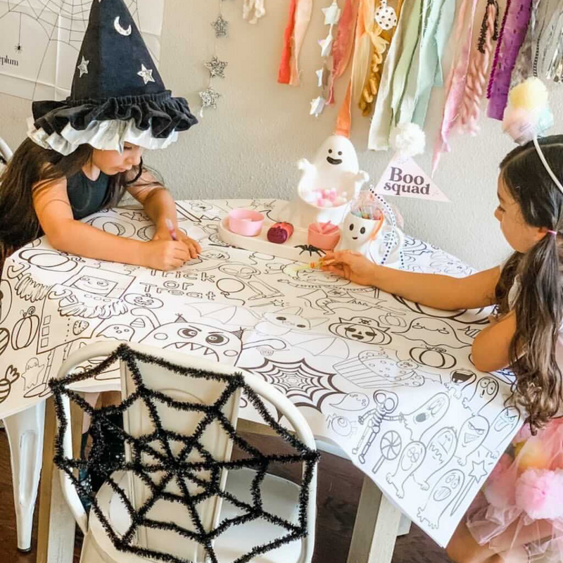 Halloween Coloring Tablecloth by Creative Crayons Workshop