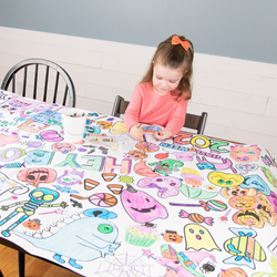 Halloween Coloring Tablecloth by Creative Crayons Workshop