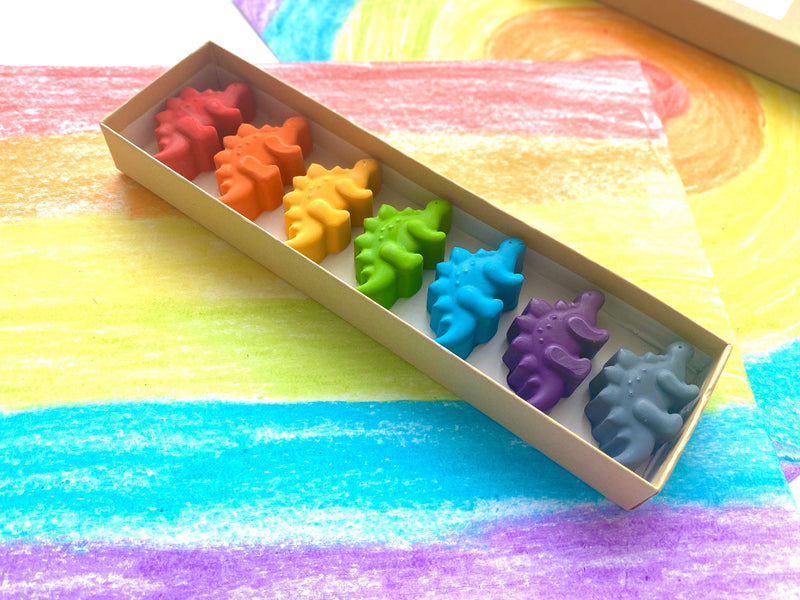 Dinosaur Crayons - Dinosaur Party Favors - Kids Gifts - Stocking Stuffers - Kids Birthday Gifts - Easter Basket Stuffers - Kids Party Favors by KagesKrayons LLC