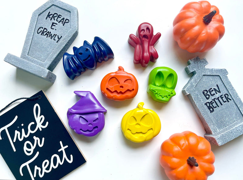 Halloween Crayons - Boo Basket Fillers - Halloween Gifts For Kids - Toddler Halloween Gifts - Kids Halloween Treats - Halloween Kids Gifts by KagesKrayons LLC