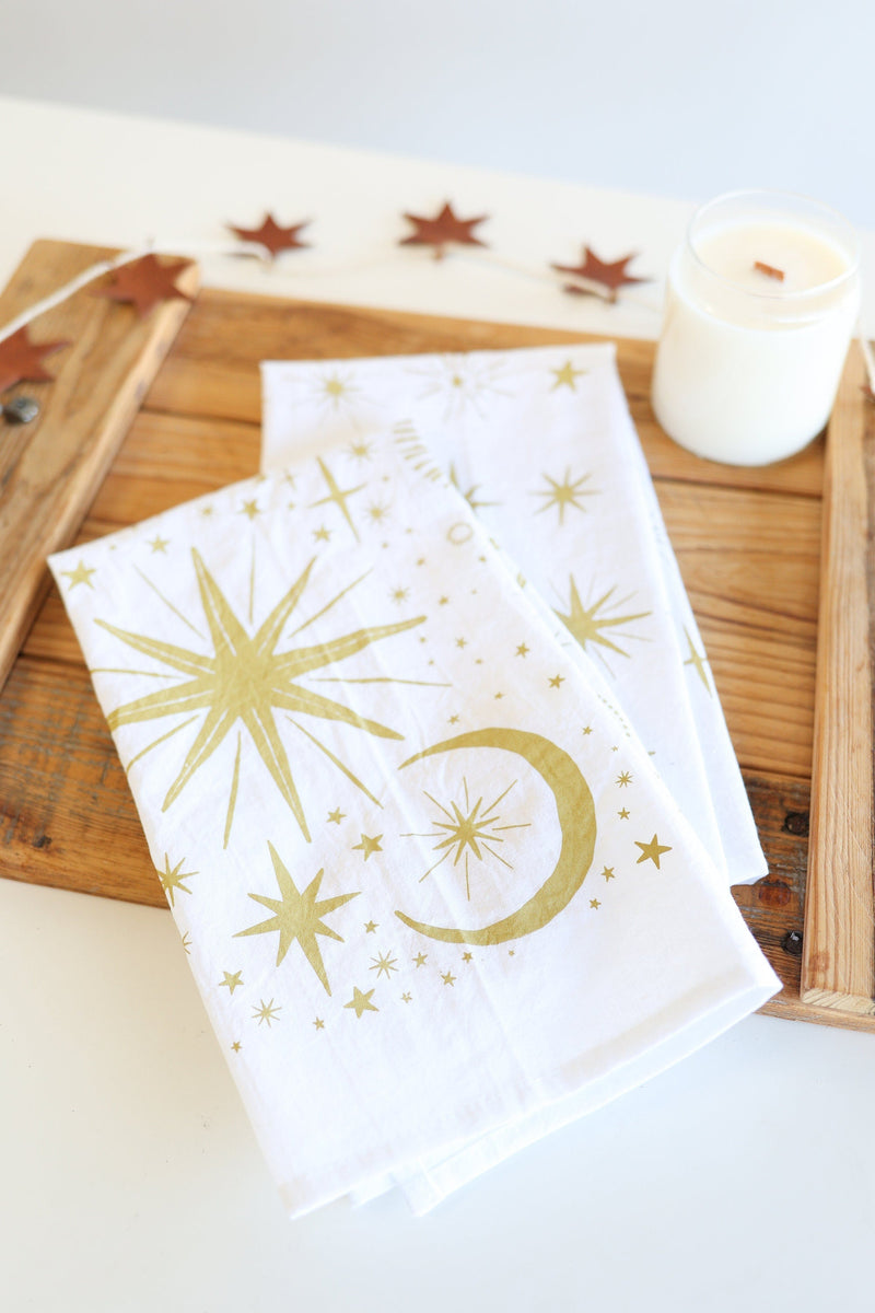 Starlight Pattern Tea Towel by Jubilee Trading Company