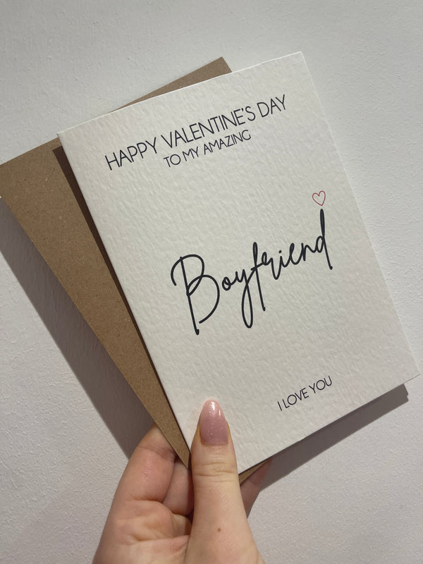 Happy Valentines Girlfriend OR Boyfriend Valentines Day Funny Humorous Hammered Card & Envelope by WinsterCreations™ Official Store